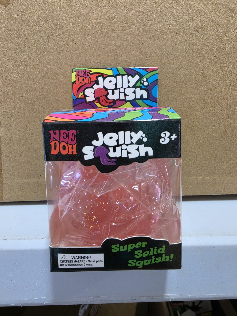 Jelly Squish Pink Super Solid Squish Toy